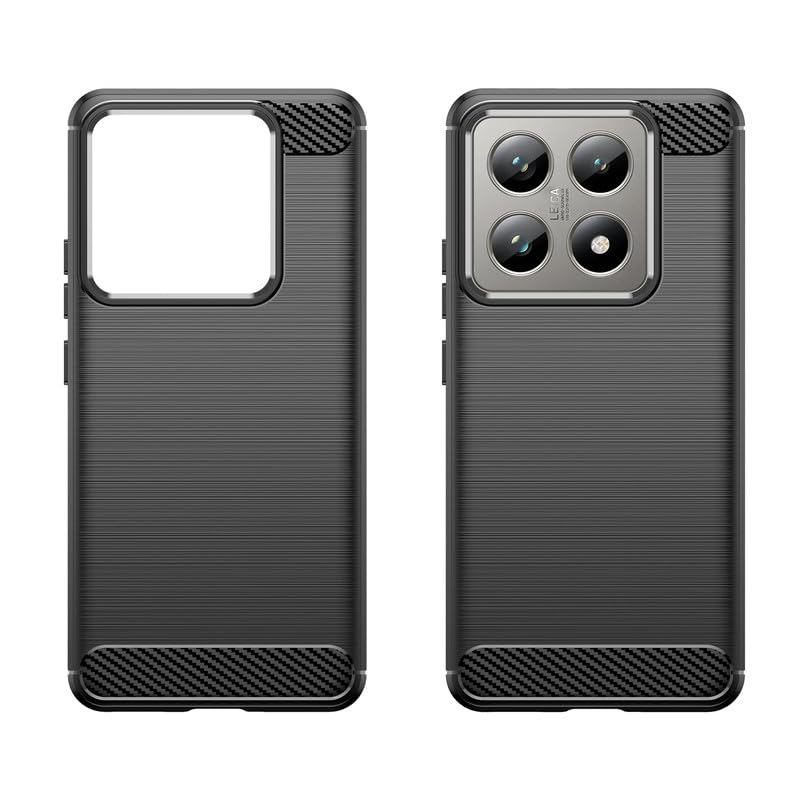 Image of Hybrid Carbon Fiber Back Case for Xiaomi 14T Pro 5G (Black)