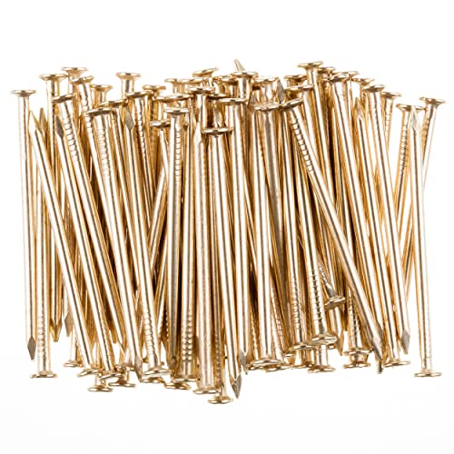 Image of Mr. Pen- Nail Assortment Kit, 600 Pcs, 4 Sizes, Gold Picture Hangers