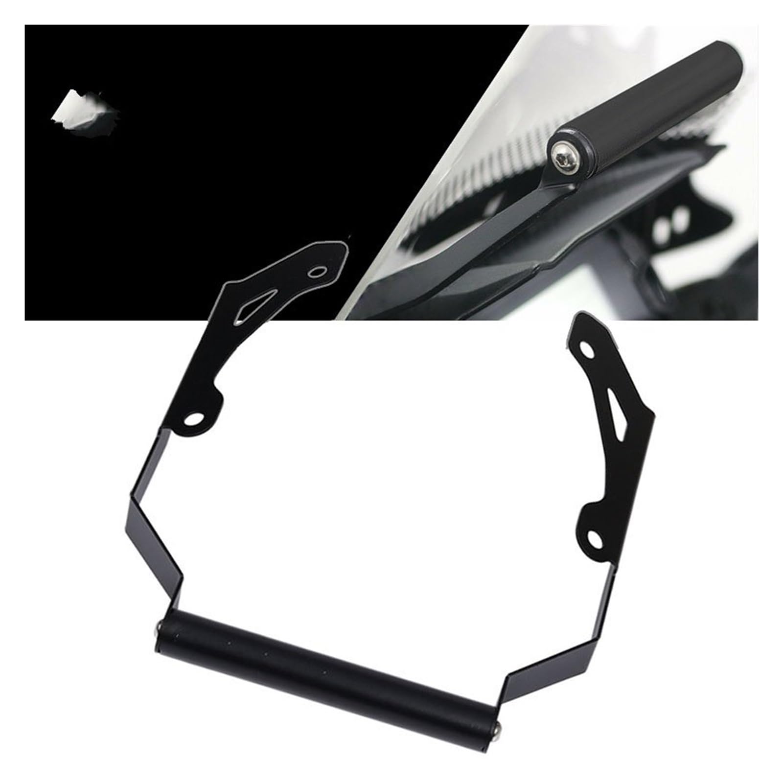 Staffa Supporto Telefono GPS In Alluminio Per Honda NC750X (2016-2020) - Montaggio Para Brezza - 3