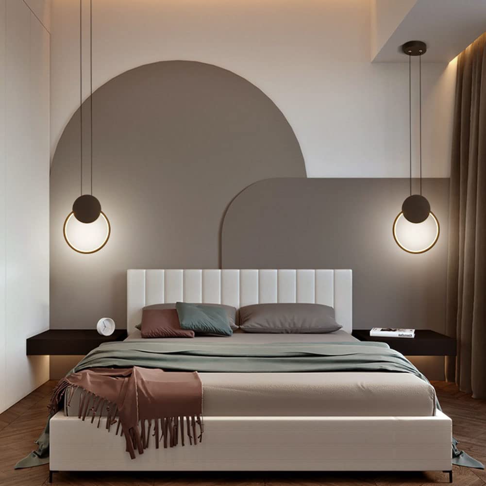 Suspension LED 12 W, lustre moderne pour salon, chambre à coucher, cage d'escalier, design art déco