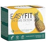 EasyFit® Detox - 24 Viales | Detox Adelgazante Potente | Drenantes Para Adelgazar Liquidos | Fórmula Detox, Diurético con Bromelina, Jugo de Aloe, Ortosifón, Cardo de Leche y Vitaminas | 100% Natural