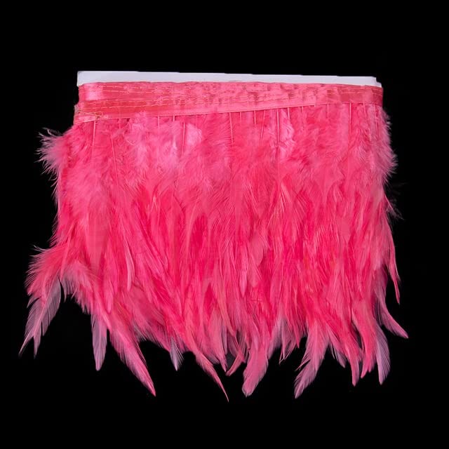 Weiße Federn Borte 5 Meter - Hühnerfedern Band Für Deko & Basteln