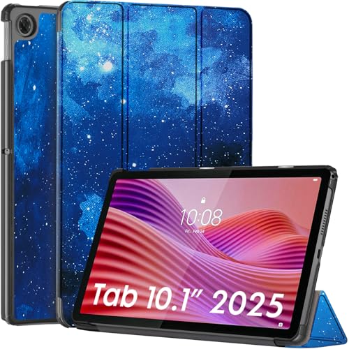 Image of Robustrion Cover for Lenovo Tab 10.1 inch 2025 Cover Case, Trifold Flip Cover Case for Lenovo Tab 10.1 inch Tablet Cover TB-311FU /311XU - Stars