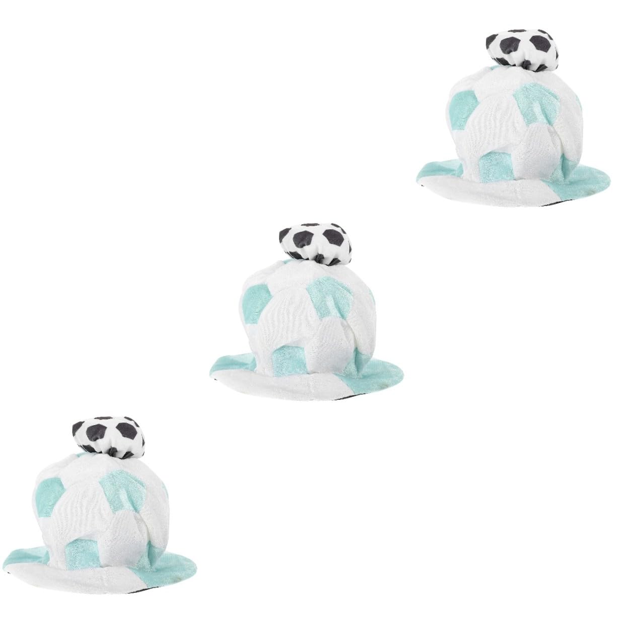Toyvian Cappello da Tifoso Decorativo da Calcio 3 Pezzi Leggero da Competizione Sportiva per La Squadra dei di Calcio