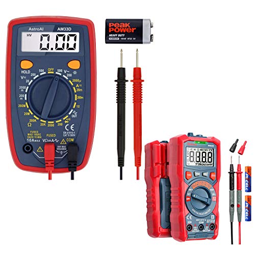 AstroAI Digital Multimeter, 2000 counts plus 4000 counts TRMS Manual and Auto Voltage Tester Current Resistance Meter