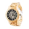 LAiMER Automatic Wristwatch Made of Olivewood – Rick – Mens woodwatch – Analog, Skeleton, 21 Jewels, Luminous Hands – Ø…