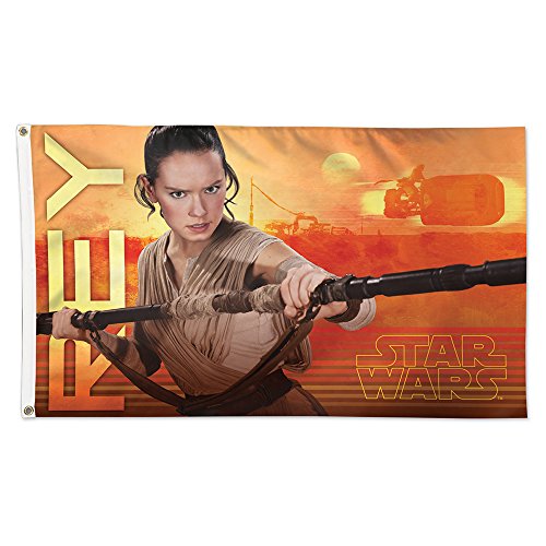 Drapeau Star Wars Rey Episode VII grand tissu mural multicolore WinCraft - 2