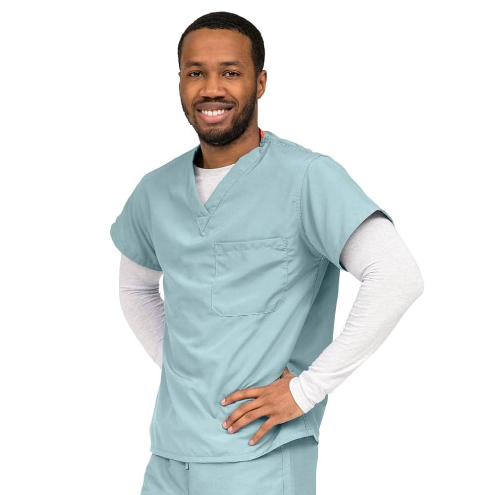 トップス nyan Amazon.com: Medline PerforMAX One-Pocket Reversible Scrub