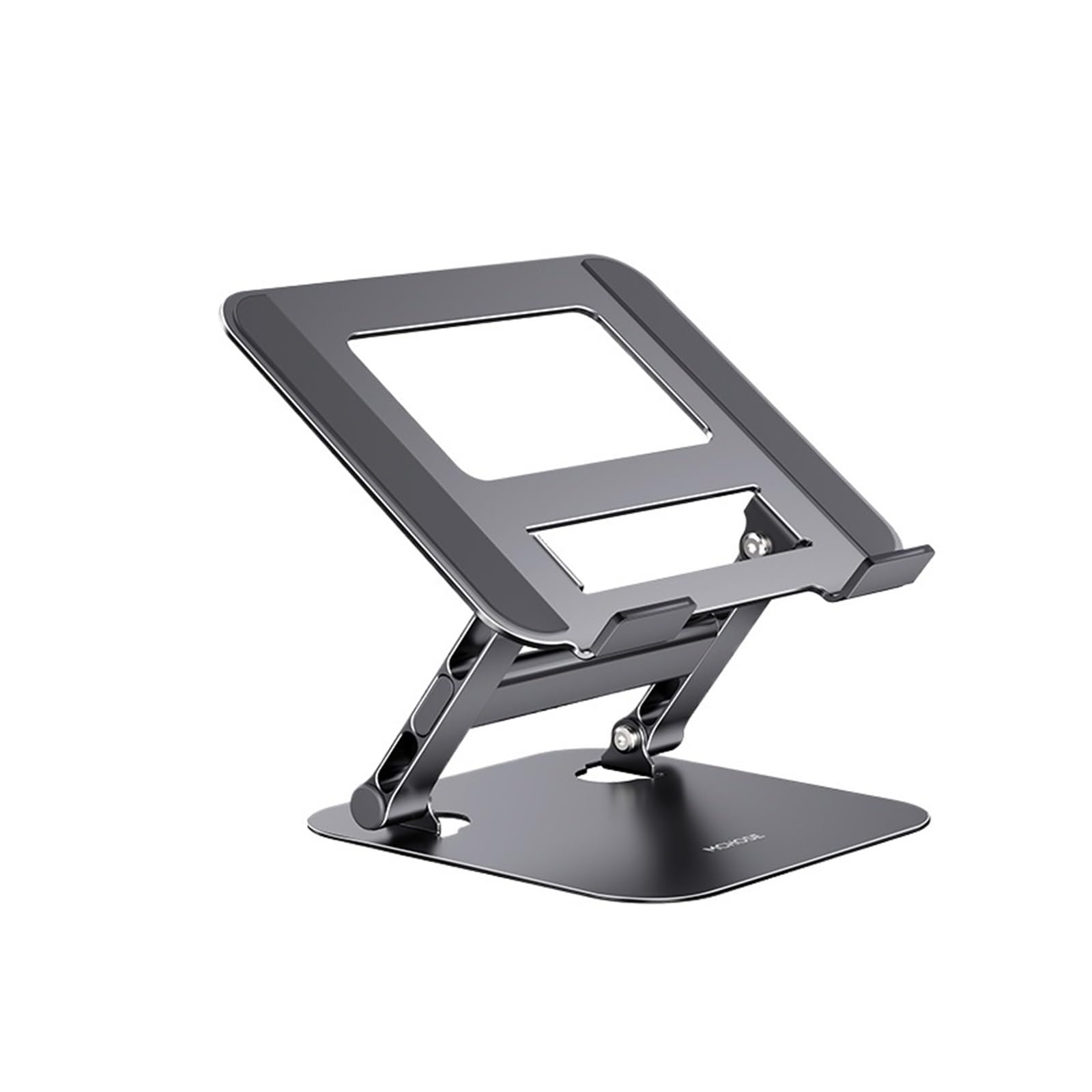Support ordinateur portable pliable aluminium pour soulager le mal de dos
