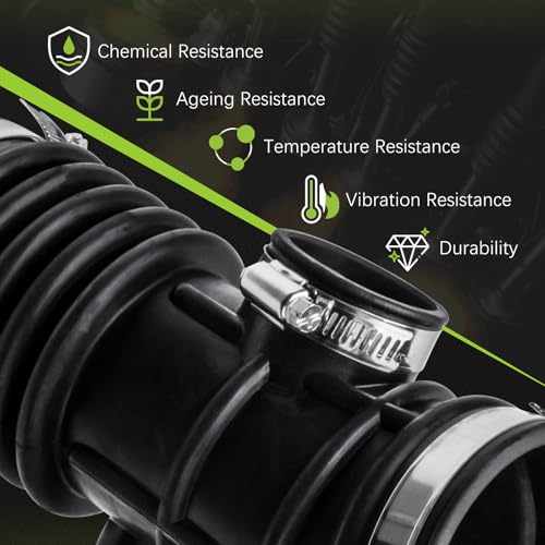 Image of 16578-4S100 Air Intake Hose Tube With Clamps for Nissan 1999-2004 Frontier 3.3L,2000-2004 Xterra V6 3.3L