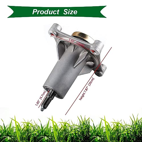 Lawn Mower Spindle Assembly for Husqvarna, Craftsman, Poulan, Roper, Weed Eater - Fits 42" 46" 48" 54" Decks & Models 532187292, 532187281, 187292 - Replacement with Bolt Tapped & Zerk Fitting - Image 3