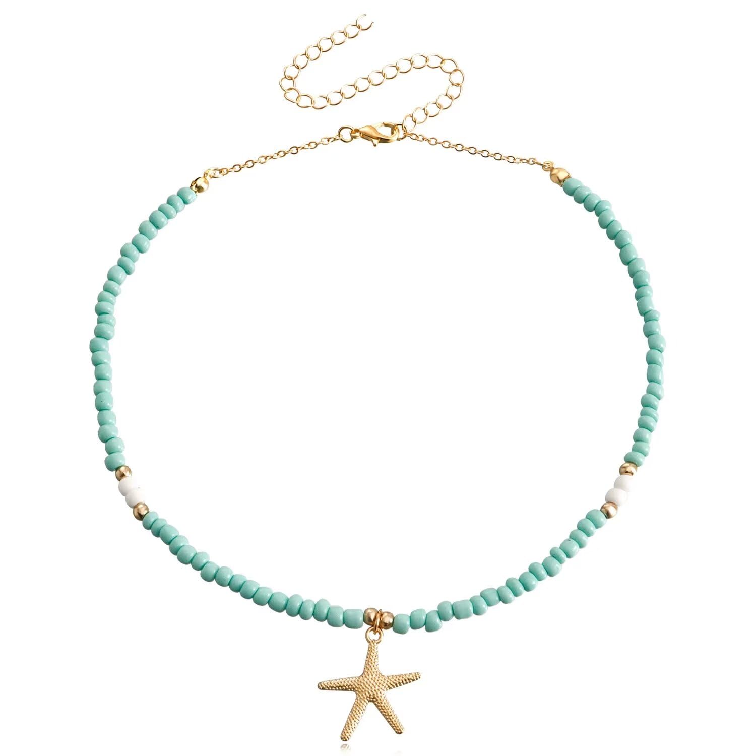 Bijoux colorés à la mode collier mignon perles style été boho - 5