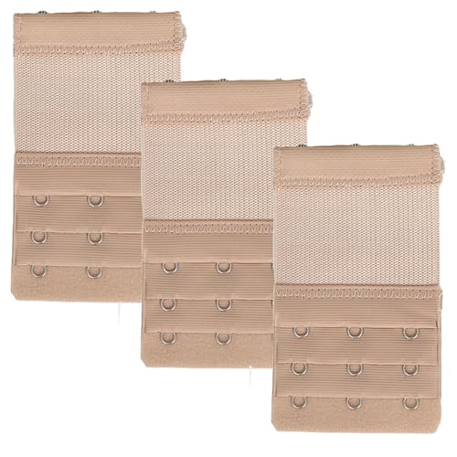 Image of Bra Strap Extenders, Women Elastic Extensions Bra Extender Set, 6 Piece,Skin,White,Black