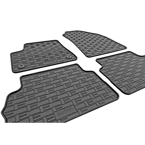 Alfombrillas de goma impermeables Citroën e-C3 2024 lavables de alta resistencia 2