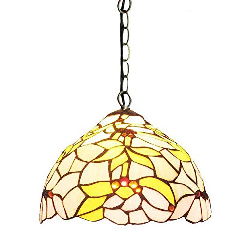 Plafonnier Tiffany en verre d'art européen pour une salle à manger raffinée
