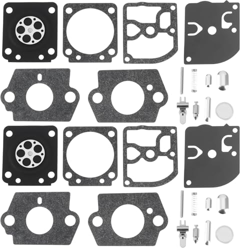 ECSiNG 2x Juegos de Juntas de Diafragma de Carburador para Cortacésped Compatible con Stihl FS 120 200 250 300 350 450 400
