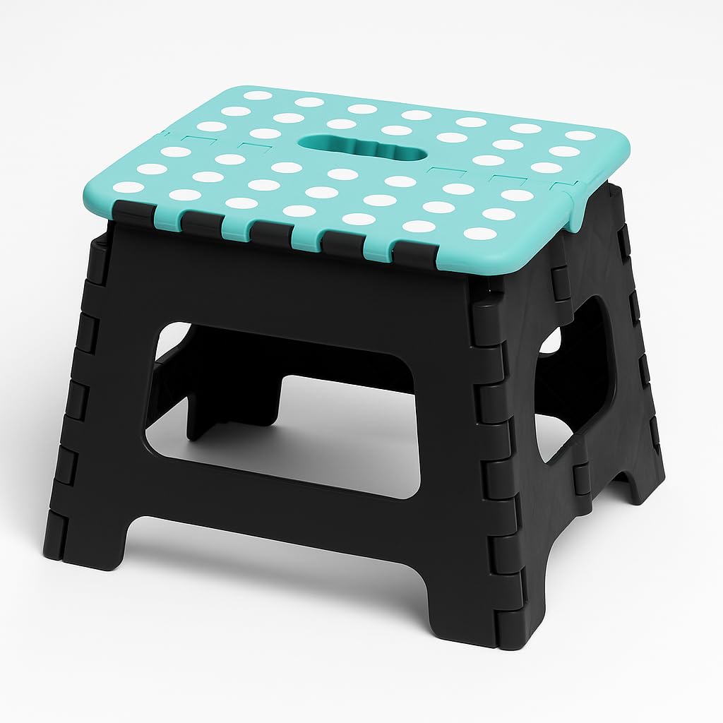 Taburete de baño Antideslizante para niños y Adultos, escabel Plegable portátil para Lavabo, WC Infantil o Aseo doméstico banquito pequeño Seguro y Resistente hasta 120 kg, Ideal para higiene Diaria