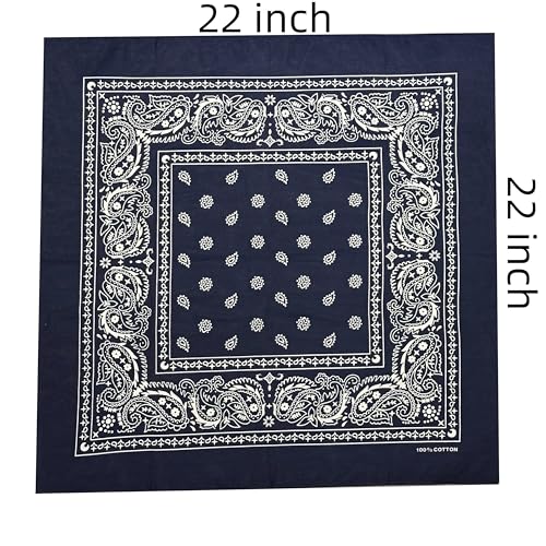 Image of Vamqor 100% Cotton 10 Pack Fine Bandanas