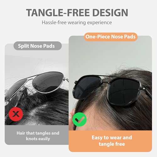 IGnaef Tangle Free Polarized Aviator Sunglasses for Women with UV Protection 2025 Trendy Shades IF60023