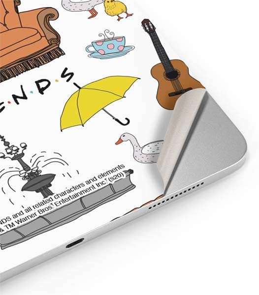 Skinit Decal Tablet Skin Compatible with iPad 11th Gen (2025) - Officially Licensed Warner Bros Classic Friends Icons Design