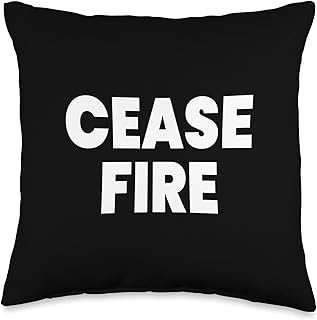 Cease Fire Throw Pillow