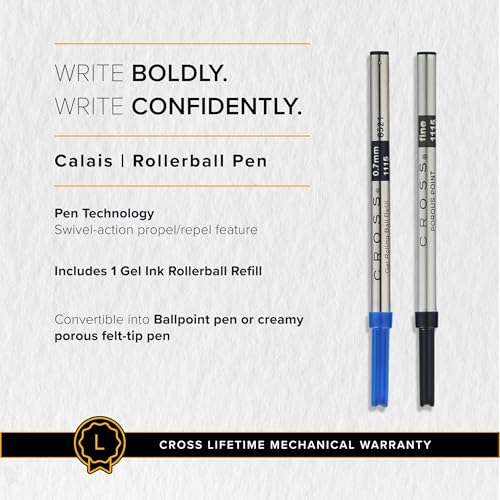 Bolígrafo Cross Calais Rollerball Cromo Pulido miniatura 6