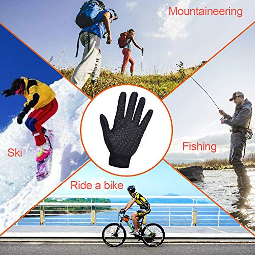 Guantes sensibles al tacto cálidos y resistentes al viento miniatura 3
