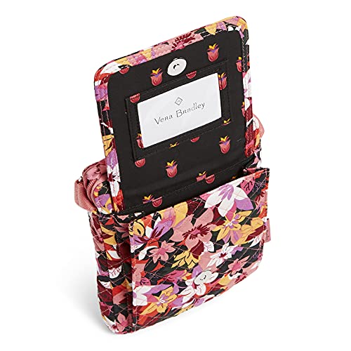 Vera Bradley Women's Cotton Mini Hipster Crossbody Purse With Rfid Protection, Rosa Floral - Recycled Cotton, One Size #TOP2