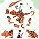 DASIAUTOEM Dinosaurier Block Spielzeug Set, 16PCS Dinosaurier Spielzeug Bausteine Set mit Tyrannosaurus Rex, Triceratops, Pterodactyl, Velociraptor – Realistisches Lernspielzeug Geschenk für Kinder