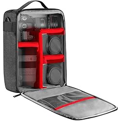 Objetivos Nikon Recomendados Neewer NW140S Estuche Impermeable para Cámara y Lente, 22x15x32 cm Bolso Acolchado Suave para Canon Nikon Sony DSLR, 4 Lentes o Flash, Disparador, batería Accesorios