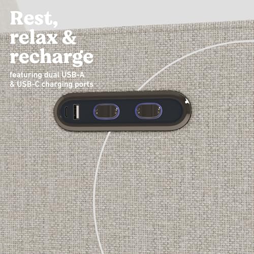 Image of Graco Olivia Nursery Power Recliner Swivel Glider, Dune Basketweave | Smaller Profile for Smaller Rooms, OEKO-TEX 100 Certified, Dual-USB Charging Port, Durable Metal Base, Glider Rocking Chair