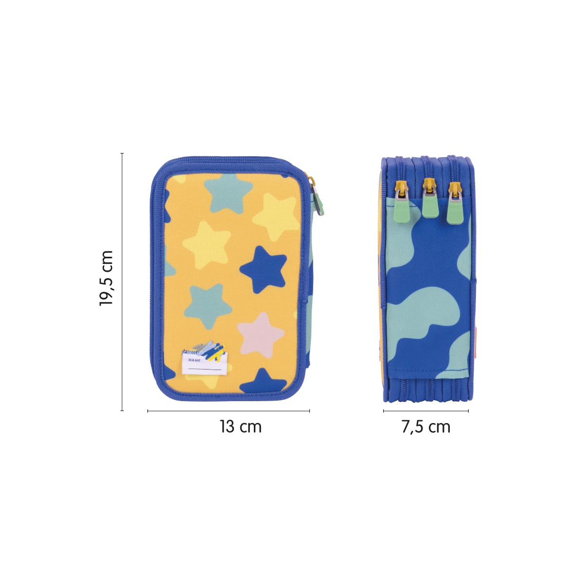 MILAN® Plumier 3 pisos con contenido serie especial Blue Odyssey