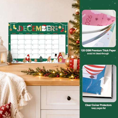 Image of GuassLee Desk Calendar 2027, 21 Month Oct 2026-Jun 2028, 17 inchx11.5 inch