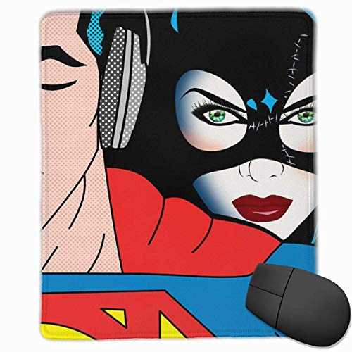 Preisvergleich Produktbild Gaming Mouse Pad, personalisierte benutzerdefinierte Maus Padnon-Slip Rubber Gaming Mouse Pad, bleiben Sie positiv, arbeiten Sie hart und machen Sie es möglich Superman-and-Catwoman