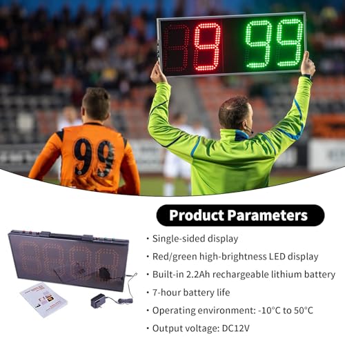 Tablero Electrónico LED para Sustituciones de Fútbol miniatura 5