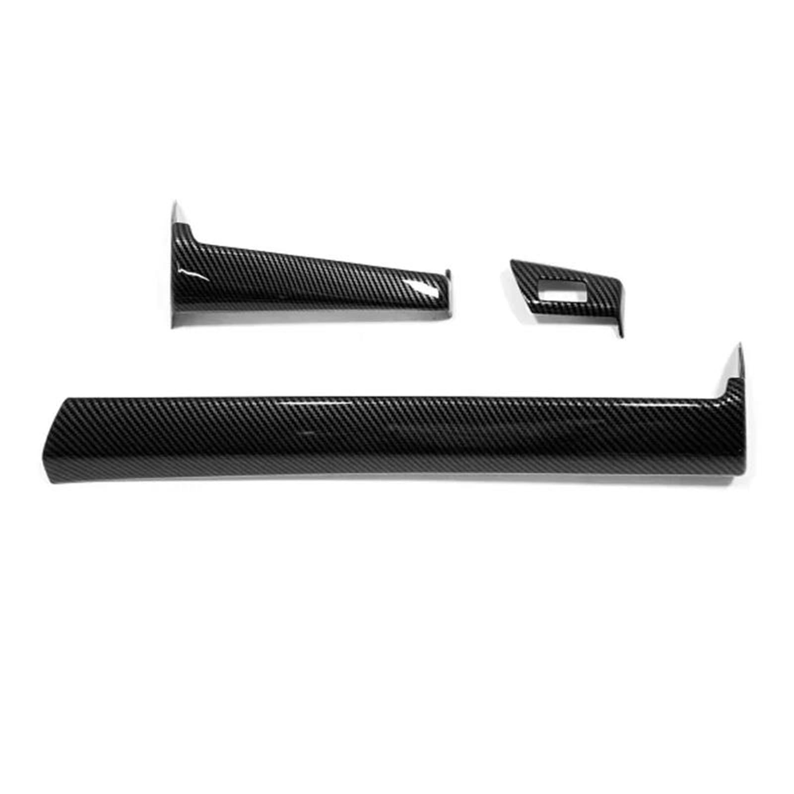 RHD LHD for Vezel for HR-V for E:HEV 2021 2022 2023 ABS Black Front Dashboard Center Console Panel Decorative Cover Trim Interior Decal Trim(RHD ABS Black)