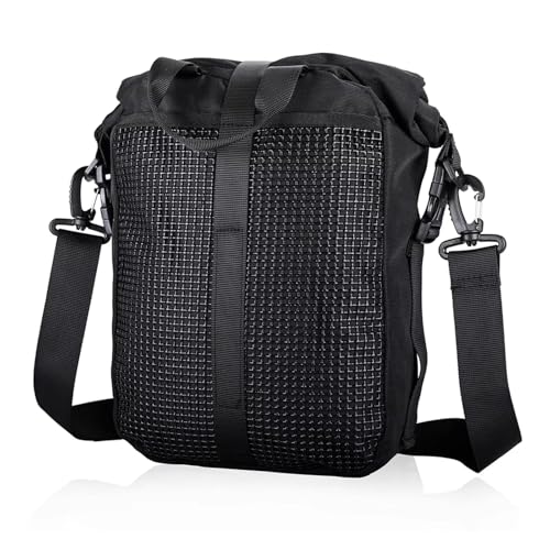 Sac de selle étanche pour moto 30L noir sacoche latérale cavalière de voyage et motocross