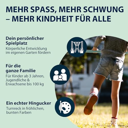 HUDORA Unisex Jugend Turnreck Fabian, Mint, Einzel