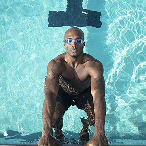 Óculos De Natação Aqua Sphere Kaiman Small Transparente/Presilha Prata - Lente Azul