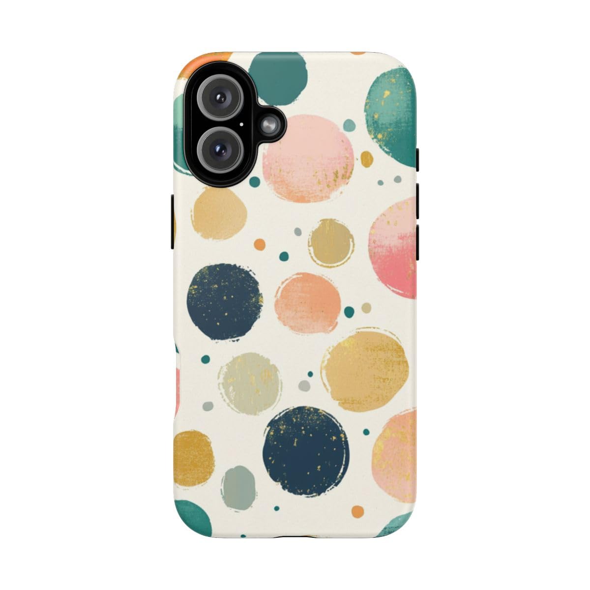 Coque iPhone 16 Plus originale mate rigide avec motif à pois - 5