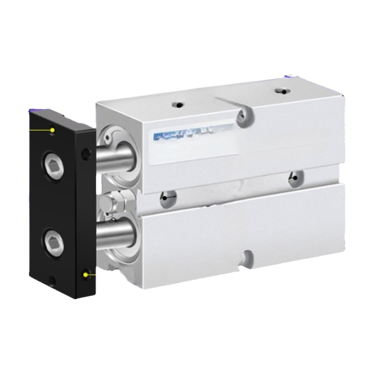 Cylindre pneumatique double tige TN10-200-S de guidage précis