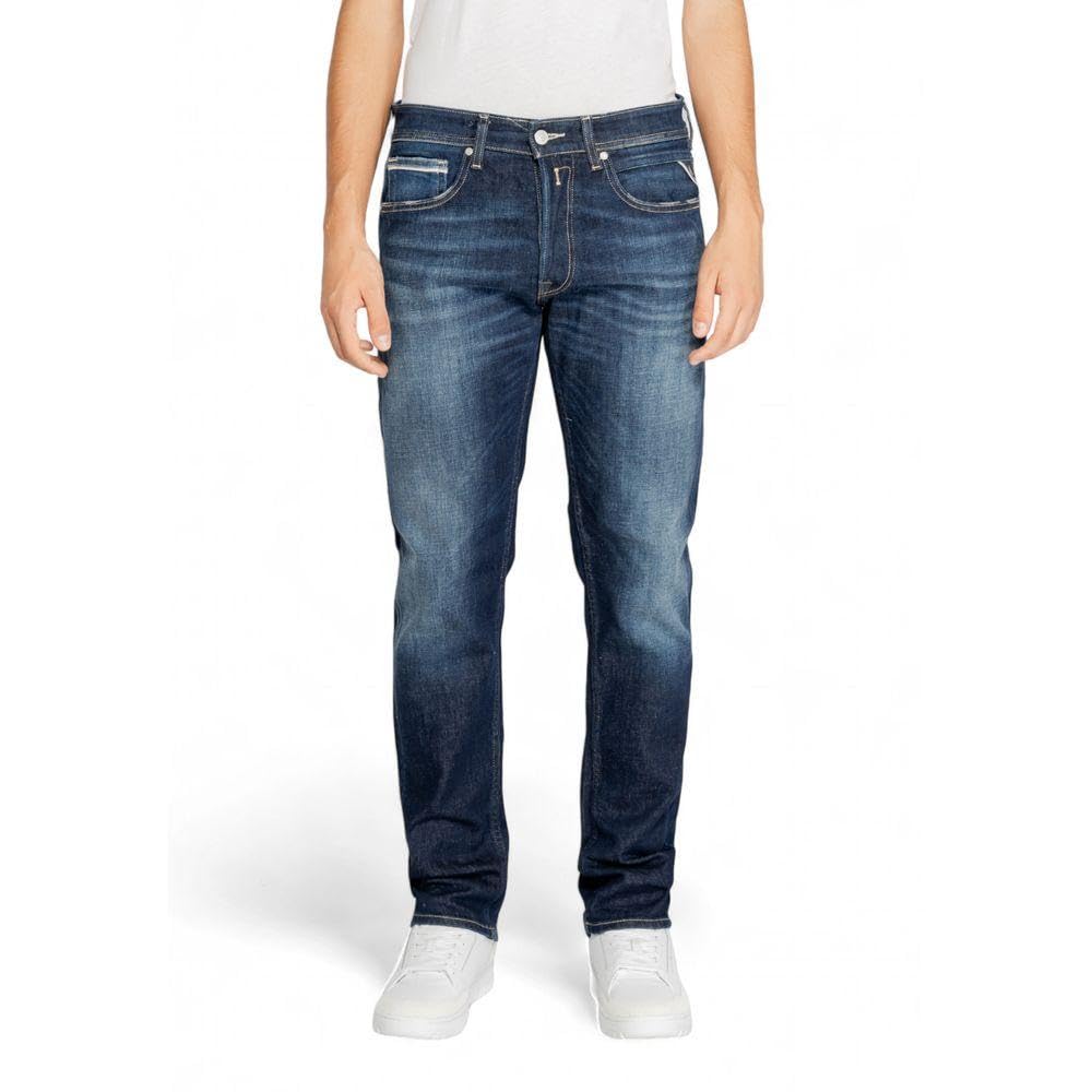 REPLAY Adult MA972 Grover Jeans, Dark Blue 007-6, 34W / 30L