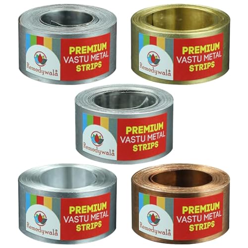 Image of REMEDYWALA Vastu Metal Strips (8 feet Each for All 5 Strips)