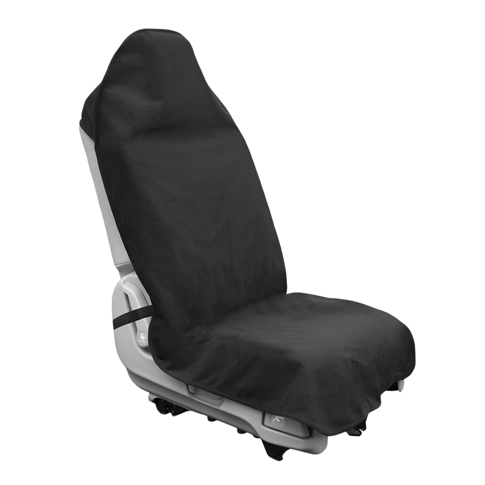 Car Towel Seat Cover, Waterproof Sweating Auto Front Seat Protective Cover, Non-Slip Washable Carseat Protector for Post Gym Workout Running Swimming, Car Accessories (Black)