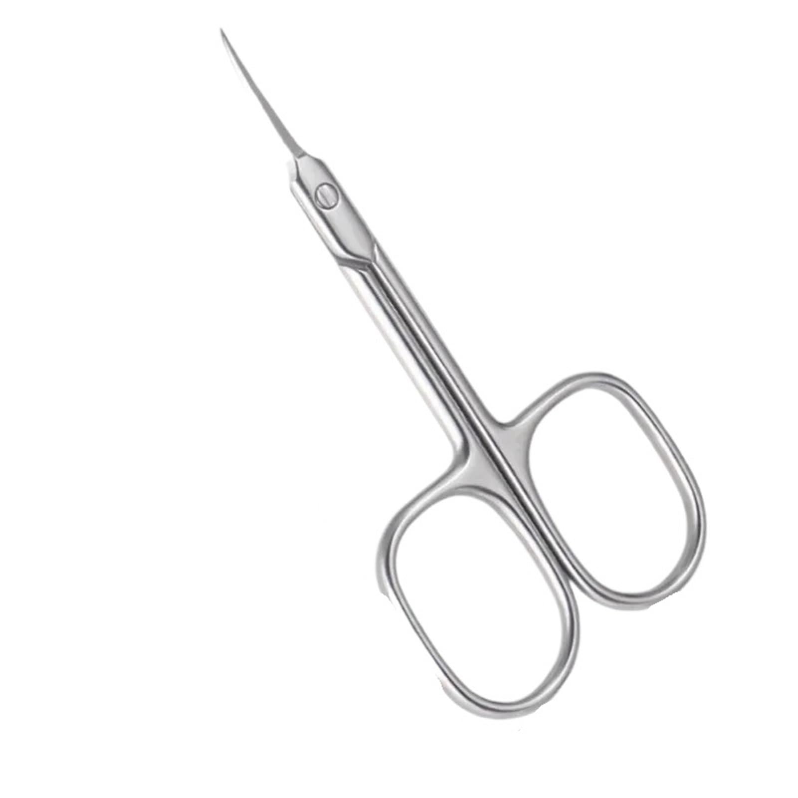 Wwyyzayc Silver Nail Cutter Cuticle Nippers Paronychia Clippers Profesional Ingrown Toenail Scissors Dead Skin Removal Pedicure Tool(Silver)