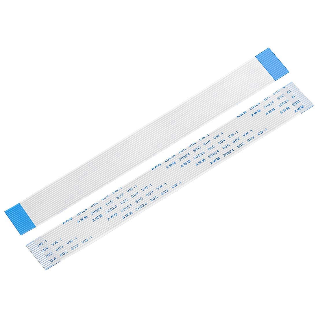 SLVC FFC Cable 16 Pin 1mm Pitch Extension Cable (A-Type) Flexible Flex FFC FPC LVDS Ribbon Cable Wire Flat Cable for Raspberry Pi Module Camera (1-PCS) (400mm Length)