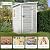 Patiowell 5 x 4 FT Plastic Outdoor Storage Shed with Floor, Resin Outside Sheds with Window, Garden Tool Shed with Lockable Door for Patio Storage, Backyard, Light Gray