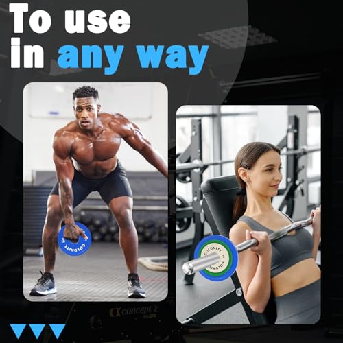 Image of Change Plates Set 1.25LB 2.5LB 5LB Set Fractional Weight Plate Olympic Bumper Plates for Cross Training Steel Insert Strength Training Weight Plates