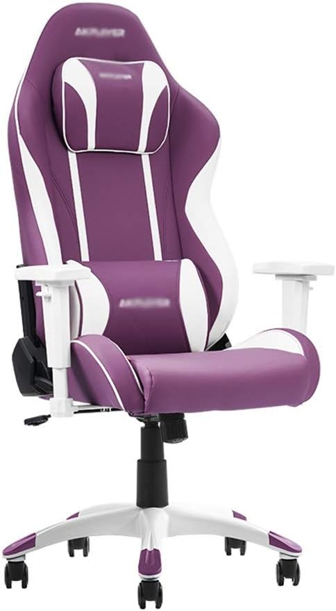 White Gaming Chair Home Comfortable Simple Anchor Chair Competitive Game Black and White Computer Chair Boss Chair (Color : Blue Size : 6767127cm) (Purple 67 * 67 * 127cm)