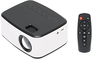 Mini Projector, T20 Mobile Phone Same Screen WiFi Mini Projector HD Zoom Function Video Projector,Kids Cartoon Projector,Portable Home Movie Projector Compatible with Smartphone/Laptop/PC/TV(UK)